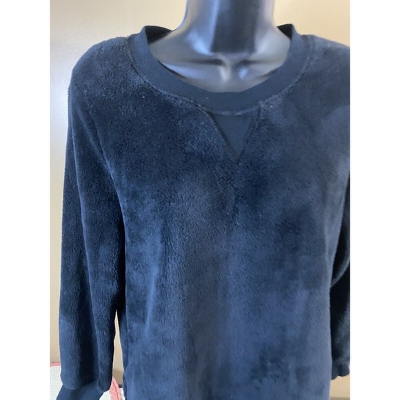 Wondershop Sleepwear Women’s Black Fleece Sweatshirt Size Small - Picture 3 of 16